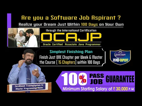 OCAJP Certification gives you 100% Job-guarantee and we give you 100% Pass guarantee